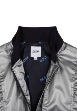 BOSS Kidswear Enfant Blouson Bomber Silver -BOSS Soldes Magasin 63e960e9b8a540028f51100ec70458f5