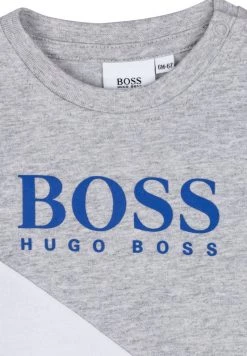 BOSS Kidswear Enfant EN T Shirt à Manches Longues Gris Chine -BOSS Soldes Magasin 6a44be1ddde248f78d4bd423802198e2