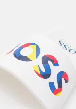 BOSS Kidswear AQUA SLIDES Mules White Enfant -BOSS Soldes Magasin 6b93f5b7816041df9fd4e4eda18a34f0