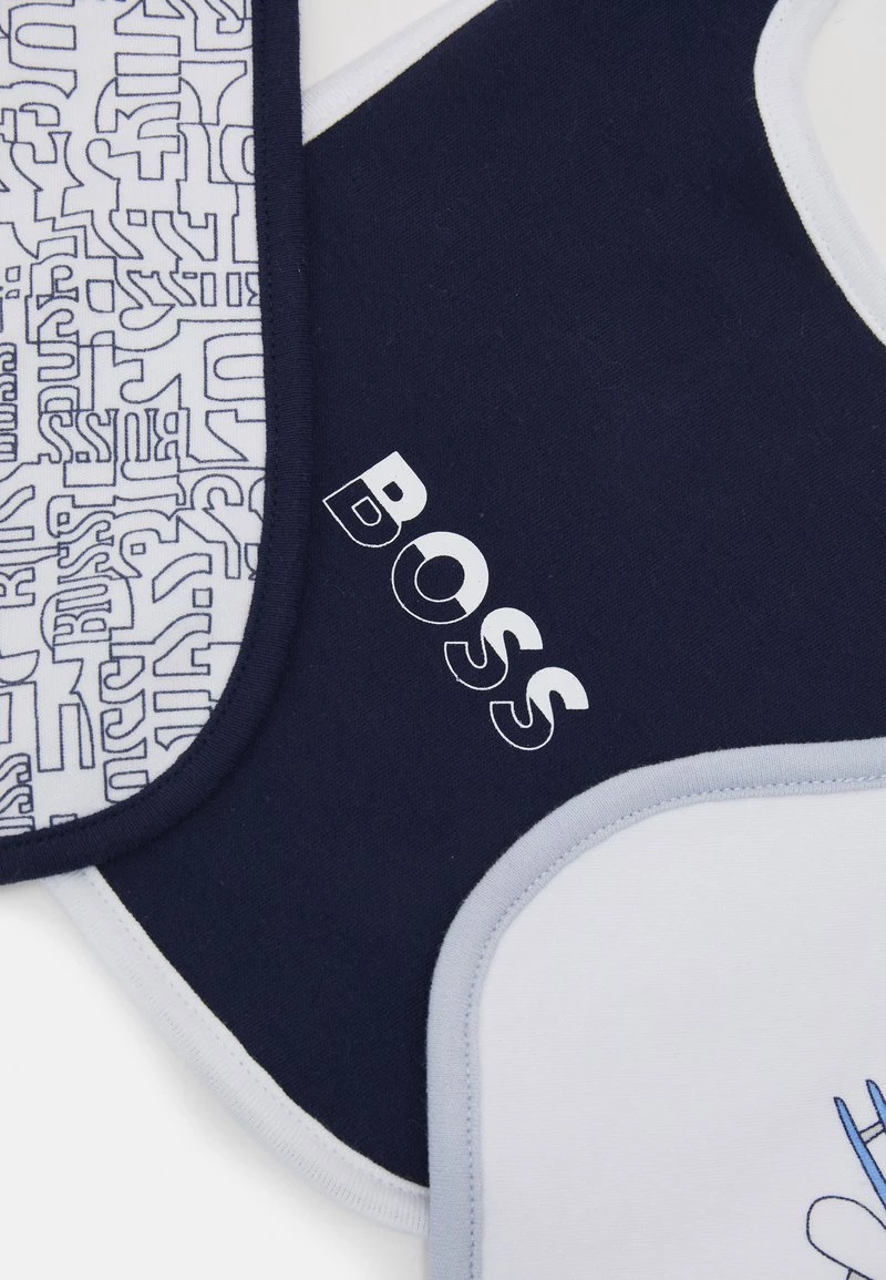BOSS Kidswear Unisex BIB 3 PACK Bavoir Navy 6 BOSS Kidswear Unisex BIB 3 PACK Bavoir Navy – Image 4