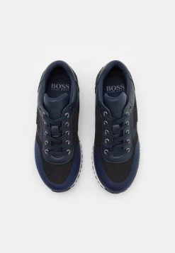 BOSS Kidswear Enfant TRAINERS Baskets Basses Navy -BOSS Soldes Magasin 7095d57e43e545998e16b8928ab2f836