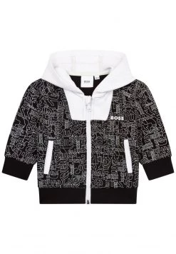 BOSS Kidswear Enfant Sweat à Capuche Zippé Black