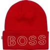 BOSS Kidswear Bonnet Rouge Orange Unisex -BOSS Soldes Magasin 735d5f810b2848c6802374c283fef80a