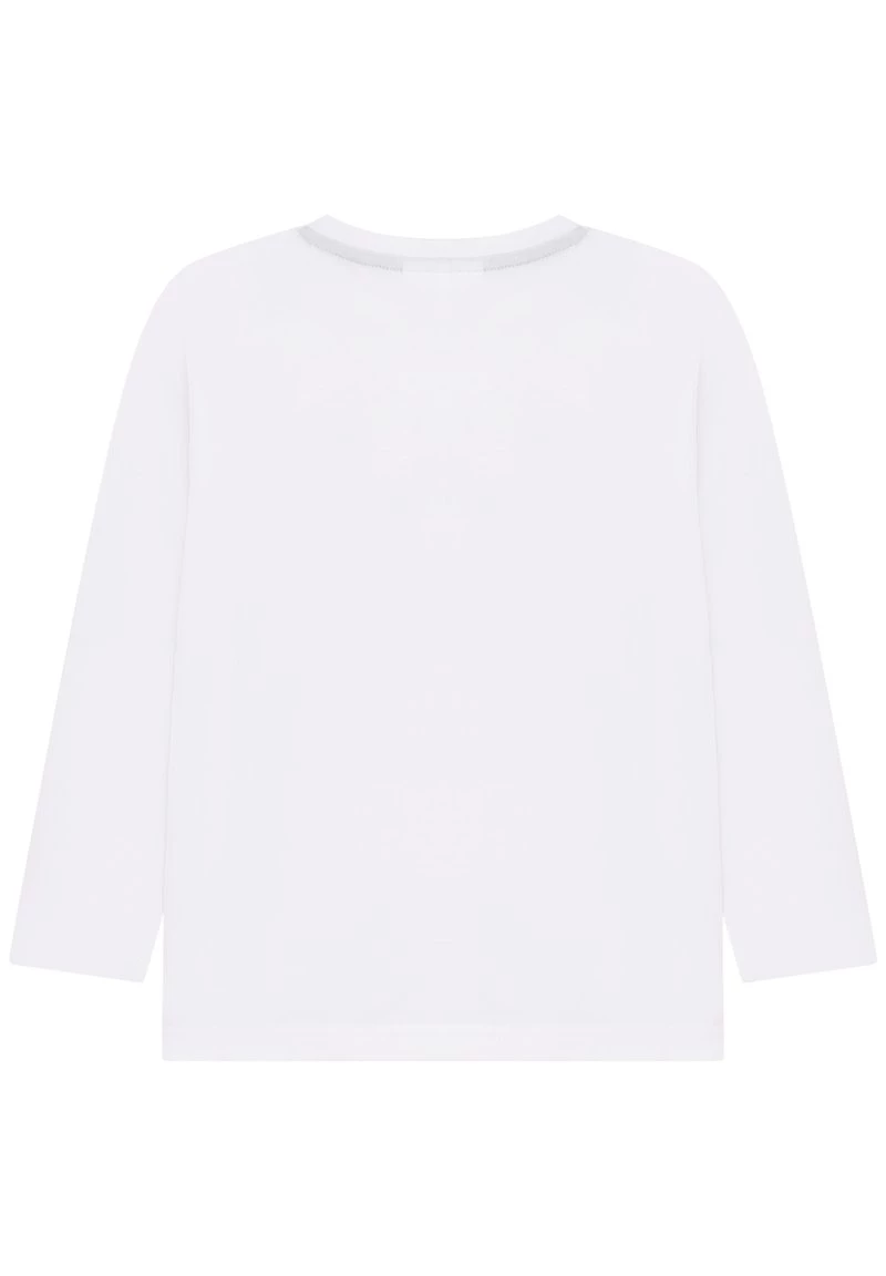 BOSS Kidswear Enfant LONG SLEEVE T Shirt à Manches Longues Blanc 4 BOSS Kidswear Enfant LONG SLEEVE T Shirt à Manches Longues Blanc – Image 2