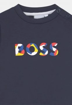 BOSS Kidswear T Shirt à Manches Longues Navy Enfant -BOSS Soldes Magasin 74ae04dd919e426fb20262d6cb1eb44a