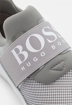 BOSS Kidswear Enfant TRAINERS Baskets Basses Medium Grey -BOSS Soldes Magasin 74ecfc4f81be406c845be038b747d6e1