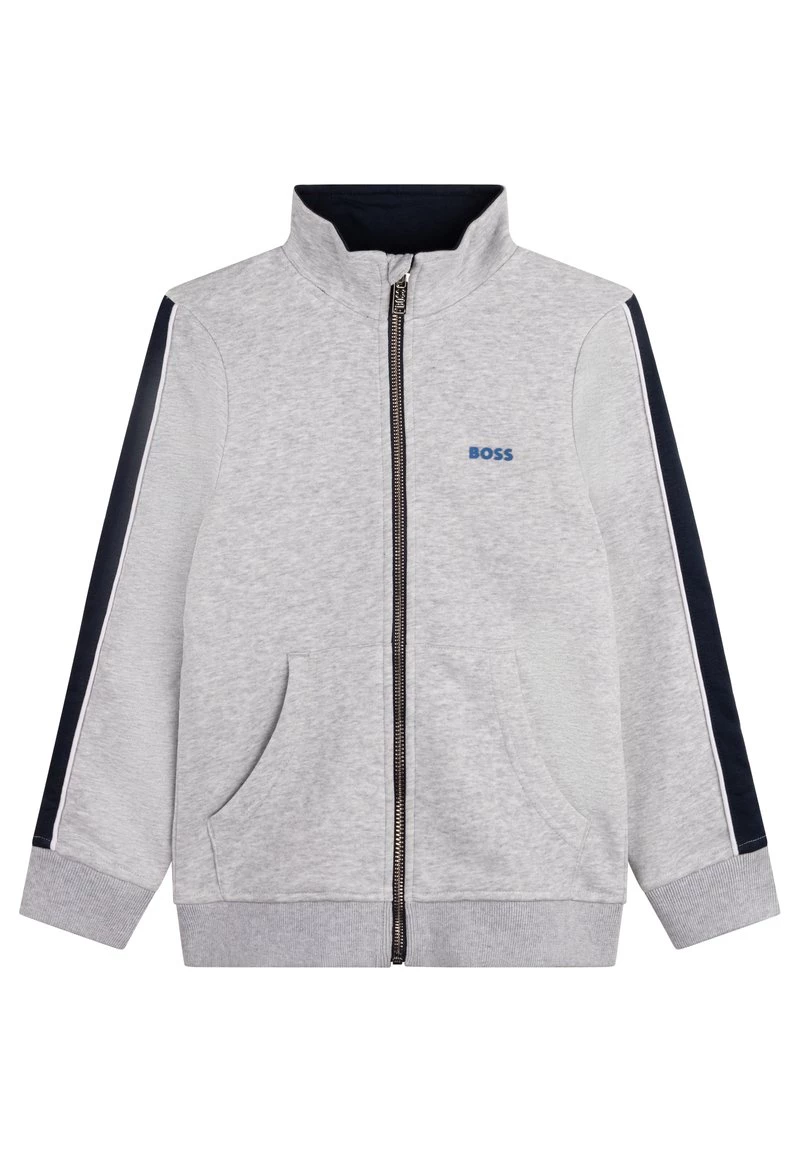 BOSS Kidswear Enfant Sweat à Capuche Zippé Gris Chine 3 BOSS Kidswear Enfant Sweat à Capuche Zippé Gris Chine