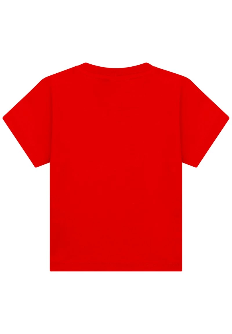 BOSS Kidswear T Shirt Imprimé Rouge Orange Enfant 4 BOSS Kidswear T Shirt Imprimé Rouge Orange Enfant – Image 2
