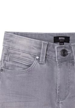 BOSS Kidswear AVEC LOGO Jean Droit Denim Grey Enfant -BOSS Soldes Magasin 78b7e934700e412e8438eb8bd54ea754