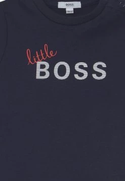 BOSS Kidswear LONG SLEEVE T Shirt à Manches Longues Navy Enfant -BOSS Soldes Magasin 7a52b9e9cffb4743bf26f0d63698093e