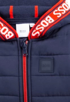 BOSS Kidswear Enfant HOODED CARDIGAN Gilet Bleu Cargo -BOSS Soldes Magasin 7b2fdde95d90469980ad8aeb128d9d9a