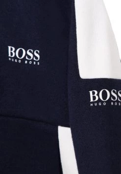 BOSS Kidswear Sweat à Capuche Zippé Bleu Cargo Enfant -BOSS Soldes Magasin 7d6d18b577fc40ba815302cf4ecbf2aa