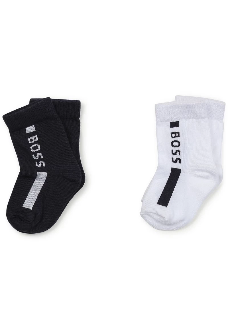 BOSS Kidswear Enfant 2 PACK Chaussettes Black/white 3 BOSS Kidswear Enfant 2 PACK Chaussettes Black/white
