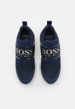 BOSS Kidswear Enfant TRAINERS Baskets Basses Navy -BOSS Soldes Magasin 7f9f9b852eee432f82708b5652a68bc0