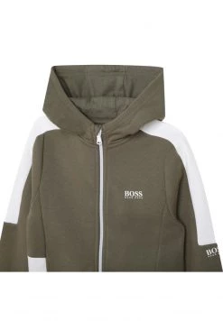 BOSS Kidswear Enfant Sweat à Capuche Zippé Tilleul -BOSS Soldes Magasin 80d24db96eae486589433c8b15746db9