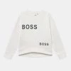 BOSS Kidswear Enfant Sweatshirt Offwhite -BOSS Soldes Magasin 82235fe0ce334704b087816237a1cc25