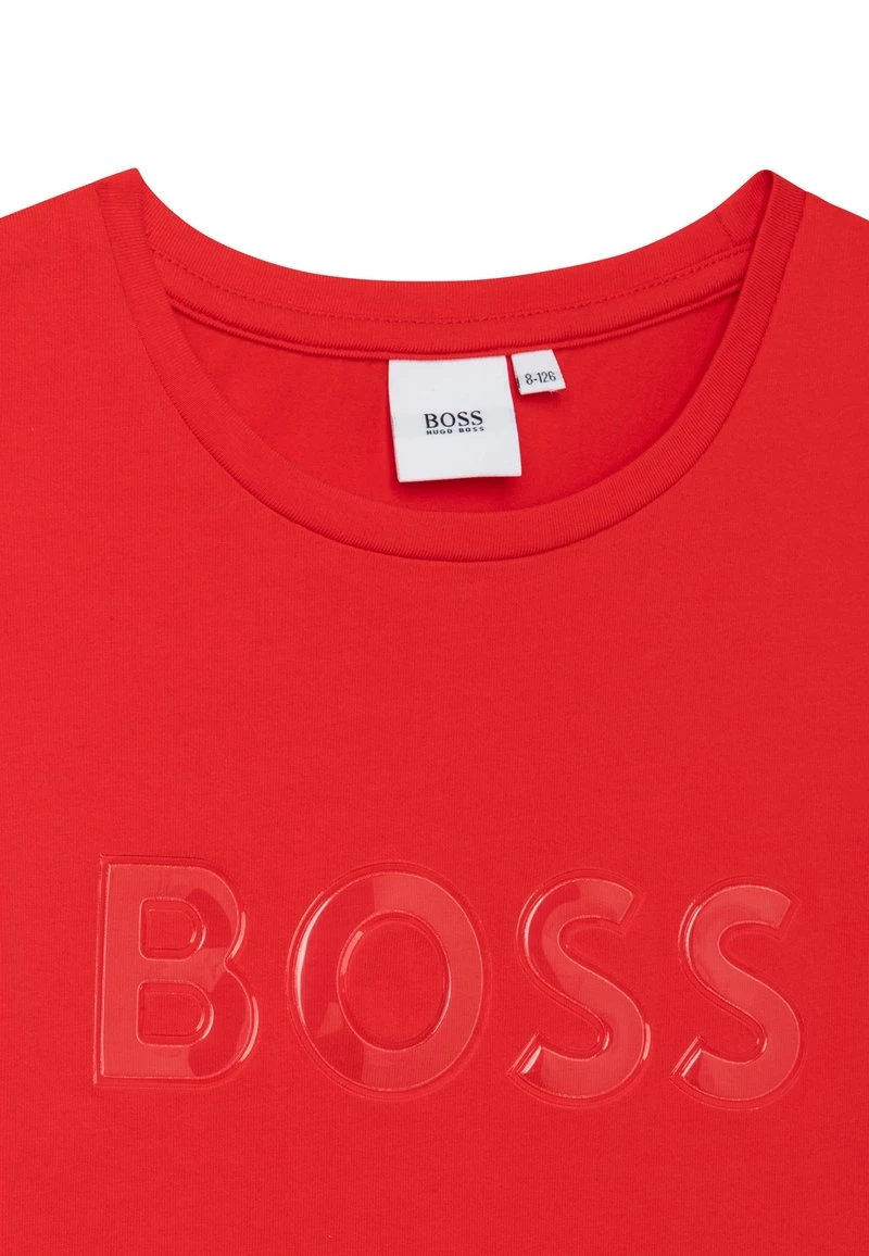 BOSS Kidswear Robe En Jersey Rouge Orange Enfant 5 BOSS Kidswear Robe En Jersey Rouge Orange Enfant – Image 3