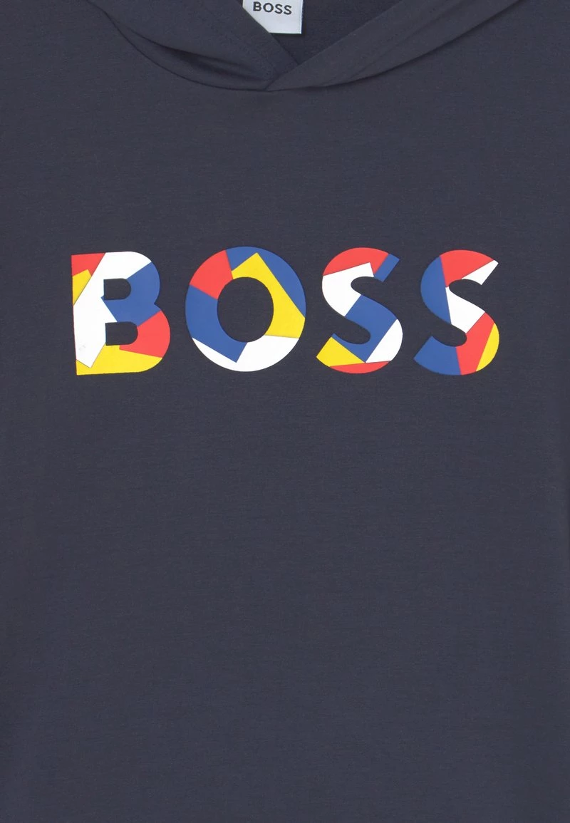 BOSS Kidswear HOODED UNISEX Sweatshirt Navy 5 BOSS Kidswear HOODED UNISEX Sweatshirt Navy – Image 3