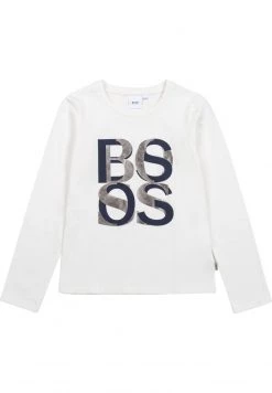 BOSS Kidswear T Shirt à Manches Longues Offwhite Enfant