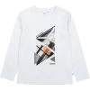BOSS Kidswear Enfant T Shirt à Manches Longues Blanc Orange -BOSS Soldes Magasin 87fa4dd846924592800296342c73fe0e