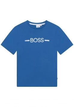 BOSS Kidswear Enfant SHORT SLEEVES TEE T Shirt Imprimé Bleu Royal