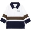 BOSS Kidswear Enfant Polo Blanc Marine