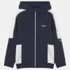 BOSS Kidswear Enfant Sweat à Capuche Zippé Navy -BOSS Soldes Magasin 8baed7c55a30454c91a56ba1bd58b2be