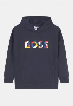 BOSS Kidswear HOODED UNISEX Sweatshirt Navy