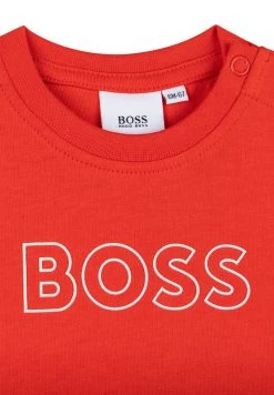 BOSS Kidswear Enfant T Shirt Imprimé Rouge Orange -BOSS Soldes Magasin 8cc1a076b29b4ee5b33bf070adce01b1