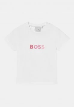 BOSS Kidswear SHORT SLEEVES TEE T Shirt Imprimé White Enfant