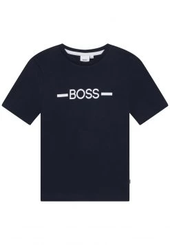 BOSS Kidswear SHORT SLEEVES TEE T Shirt Imprimé Bleu Cargo Enfant