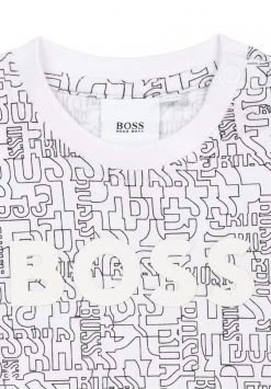 BOSS Kidswear T Shirt Imprimé Blanc Enfant -BOSS Soldes Magasin 95b3bf05925b4b79b2559a49495a9591