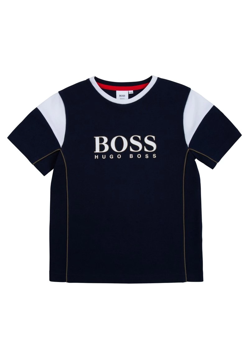 BOSS Kidswear TAVEC LOGO IMPRIMÉ T Shirt Imprimé Bleu Cargo Enfant 3 BOSS Kidswear TAVEC LOGO IMPRIMÉ T Shirt Imprimé Bleu Cargo Enfant