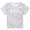 BOSS Kidswear T Shirt Imprimé Blanc Enfant -BOSS Soldes Magasin 97460ded6d984e5e95cbe9a428b5ead6