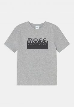 BOSS Kidswear SHORT SLEEVES TEE T Shirt Imprimé Grey Enfant