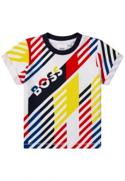 BOSS Kidswear Enfant T Shirt Imprimé Blanc