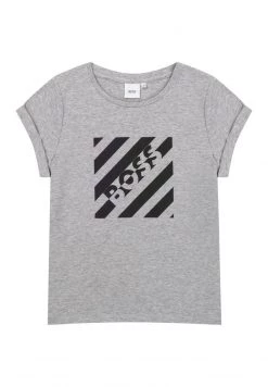 BOSS Kidswear Enfant SHORT SLEEVES TEE T Shirt Imprimé Gris Chine