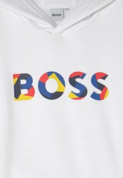 BOSS Kidswear HOODED UNISEX Sweatshirt White -BOSS Soldes Magasin 9dcc98b8101c48879814b7009ce059e2