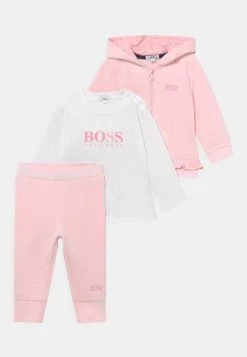 BOSS Kidswear SET Sweat à Capuche Zippé Pinkpale Enfant