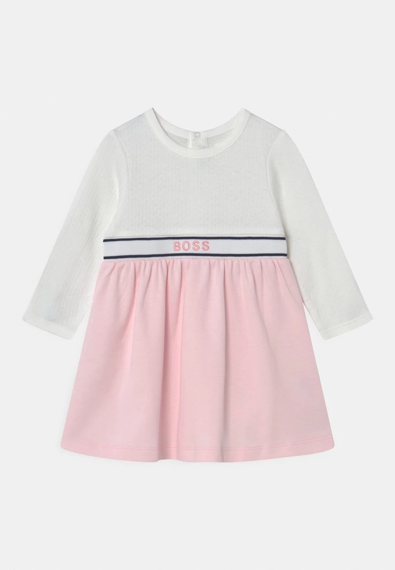 BOSS Kidswear Enfant DRESS Robe En Jersey White Pink 3 BOSS Kidswear Enfant DRESS Robe En Jersey White Pink