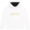 BOSS Kidswear Sweat à Capuche Blanc Enfant