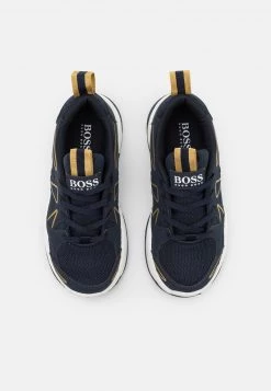 BOSS Kidswear TRAINERS Baskets Basses Navy Enfant -BOSS Soldes Magasin a6ee8650b7a84a03b19ad6a4a627dab2