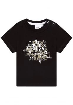 BOSS Kidswear T Shirt Imprimé Black Enfant