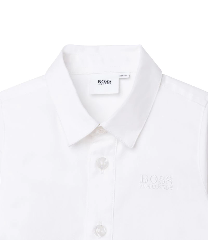 BOSS Kidswear BRODÉE Chemise Blanc Enfant 5 BOSS Kidswear BRODÉE Chemise Blanc Enfant – Image 3