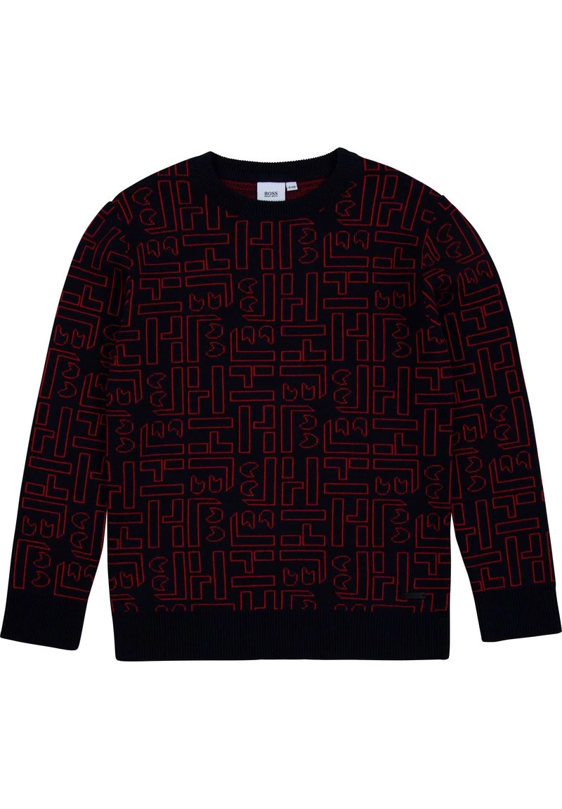 BOSS Kidswear Enfant Pullover Bleu Cargo 3 BOSS Kidswear Enfant Pullover Bleu Cargo