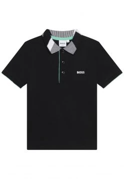 BOSS Kidswear Enfant JACQUARD Polo Black