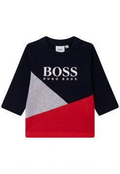 BOSS Kidswear Enfant EN T Shirt à Manches Longues Bleu Cargo
