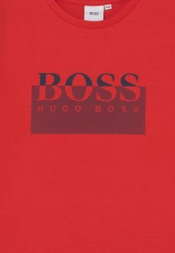 BOSS Kidswear Enfant LONG SLEEVE T Shirt à Manches Longues Red -BOSS Soldes Magasin b9000a4794a94534ab889d16dad9d749