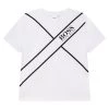 BOSS Kidswear T Shirt Imprimé White Enfant -BOSS Soldes Magasin ba8cc2058b3b450a98bec689aff71f62
