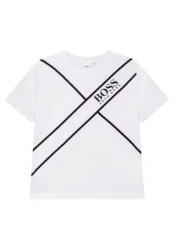 BOSS Kidswear T Shirt Imprimé White Enfant